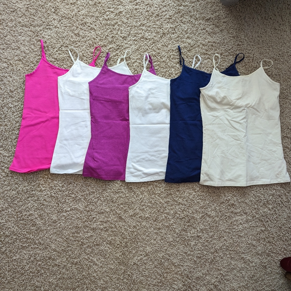 NWT Group of six Justice camis